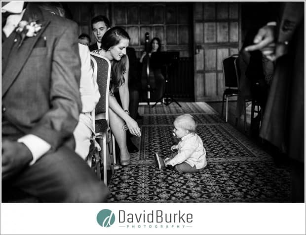 baby in ceremony lympne castle