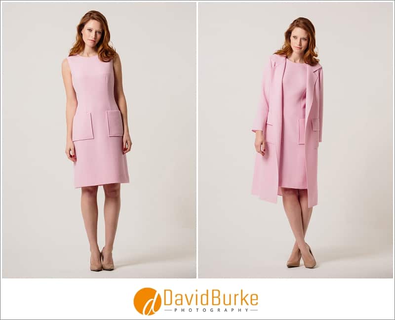 stewart parvin pink wool crepe dress and jacket