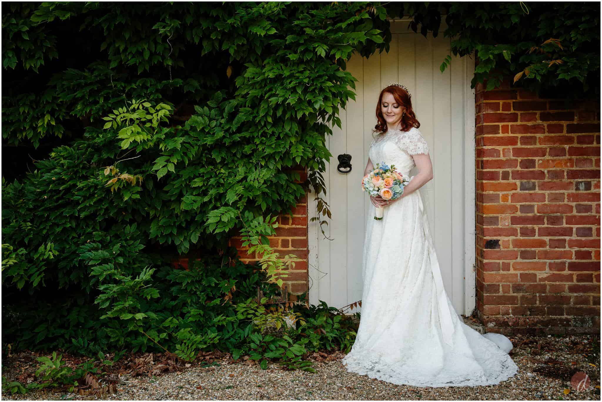 bride at squerryes court wedding