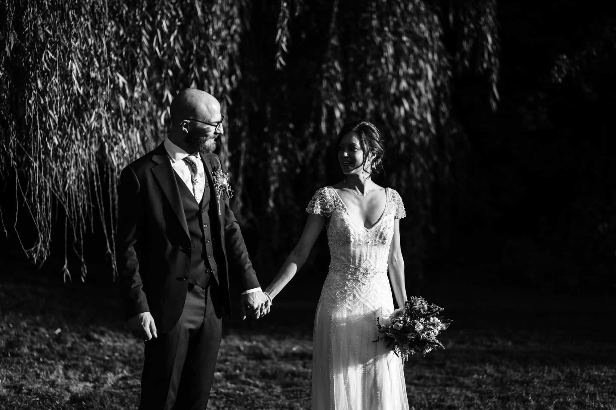 plough at leigh wedding photo