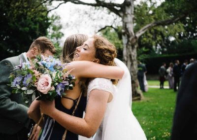 bride at chiddingstone castle wedding