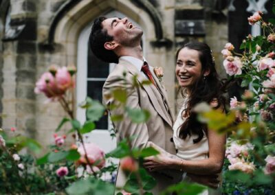 laughing groom rose garden chiddingstone castle